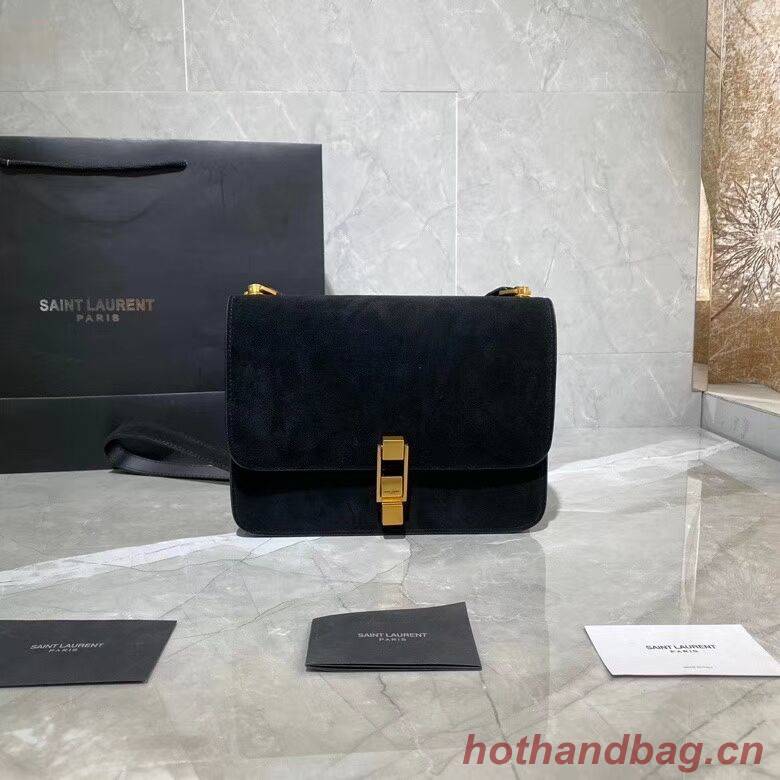 Yves Saint Laurent Small Original Nubuck leather Shoulder Bag Y585061 black Yves Saint Laurent Small Original Nubuck leather Shoulder Bag Y585061 black