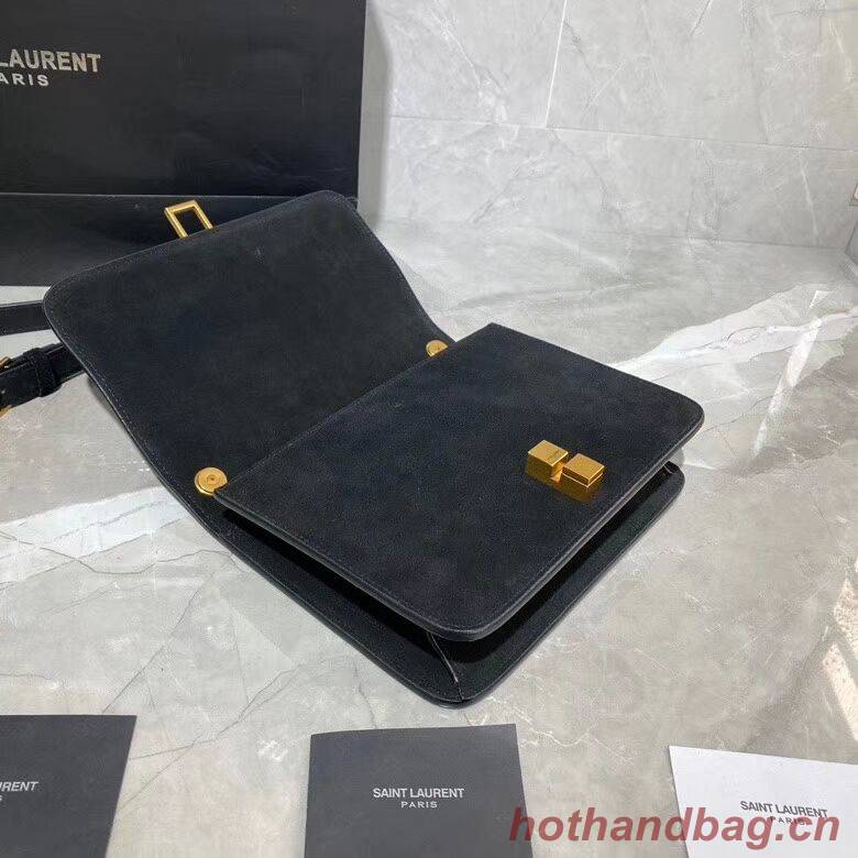 Yves Saint Laurent Small Original Nubuck leather Shoulder Bag Y585061 black Yves Saint Laurent Small Original Nubuck leather Shoulder Bag Y585061 black
