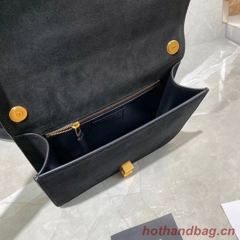 Yves Saint Laurent Small Original Nubuck leather Shoulder Bag Y585061 black Yves Saint Laurent Small Original Nubuck leather Shoulder Bag Y585061 black
