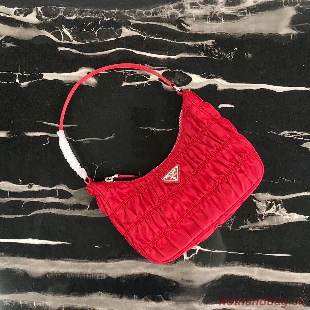 Prada Nylon and Saffiano leather mini bag 1NE204 red Prada Nylon and Saffiano leather mini bag 1NE204 red