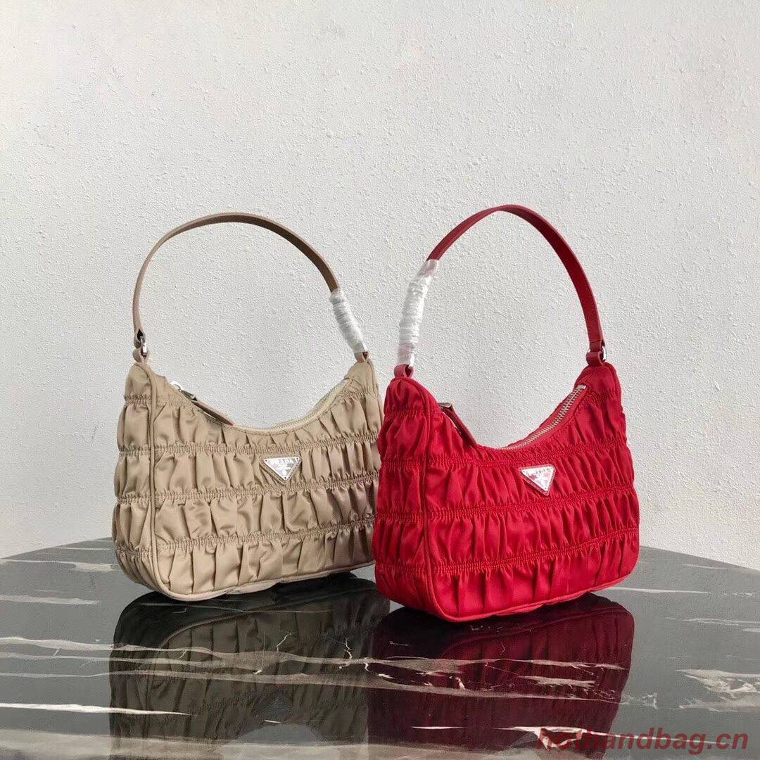 Prada Nylon and Saffiano leather mini bag 1NE204 red Prada Nylon and Saffiano leather mini bag 1NE204 red