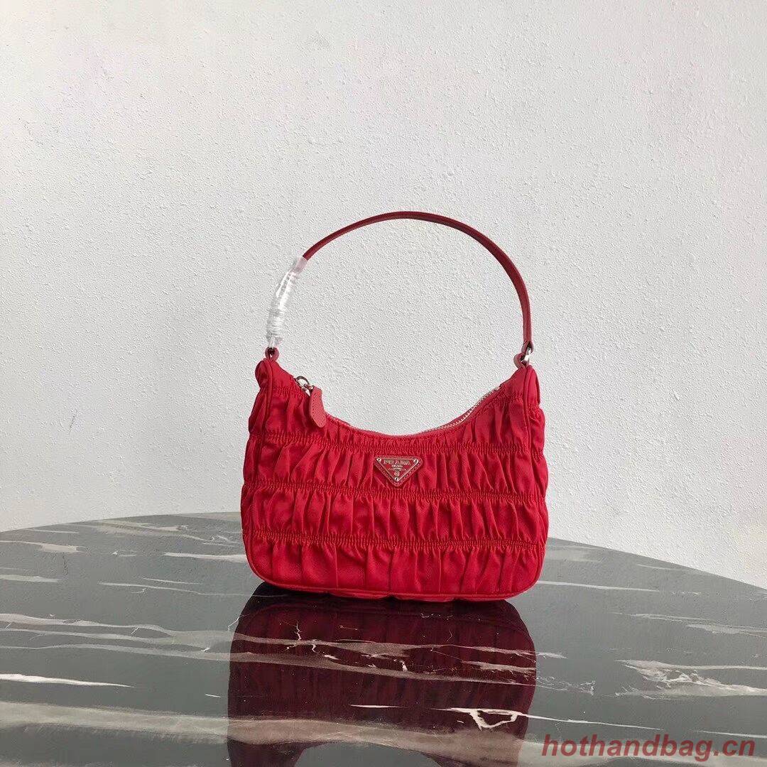 Prada Nylon and Saffiano leather mini bag 1NE204 red Prada Nylon and Saffiano leather mini bag 1NE204 red