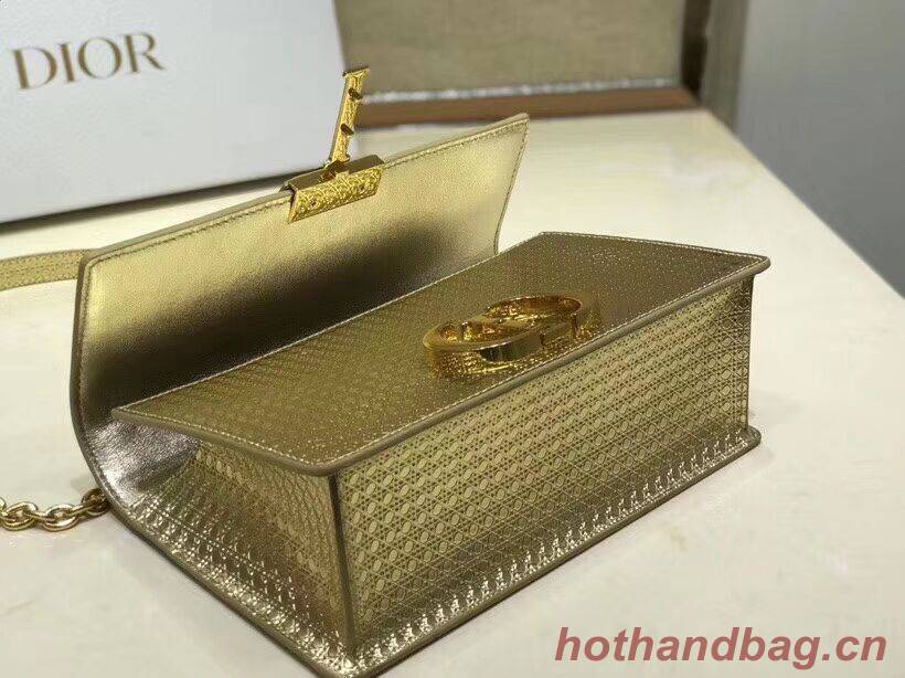 Dior 30 MONTAIGNE SMOOTH CALFSKIN FLAP BAG C9230 gold Dior 30 MONTAIGNE SMOOTH CALFSKIN FLAP BAG C9230 gold
