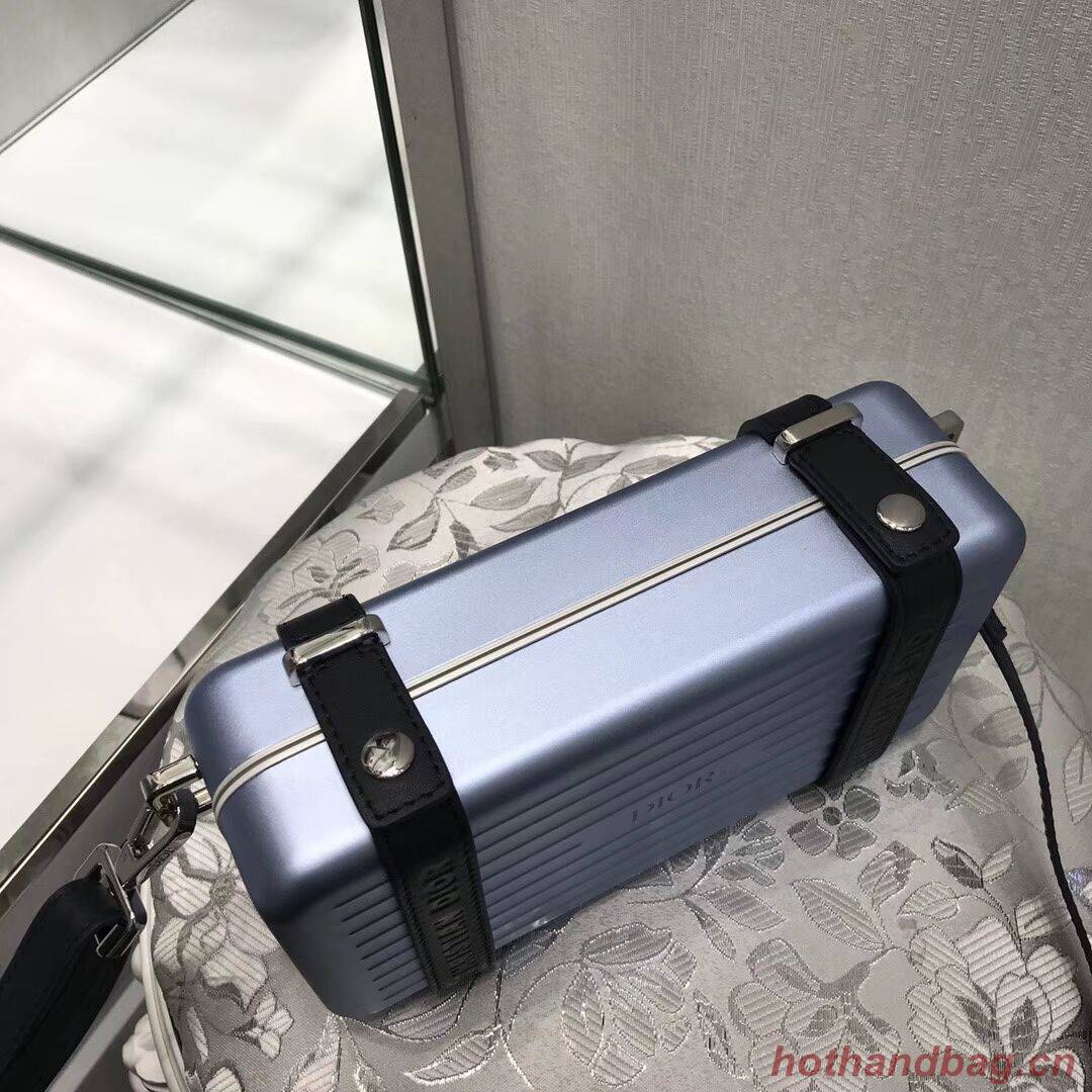 DIORAMA CALFSKIN CLUTCH M2020 grey blue DIORAMA CALFSKIN CLUTCH M2020 grey blue