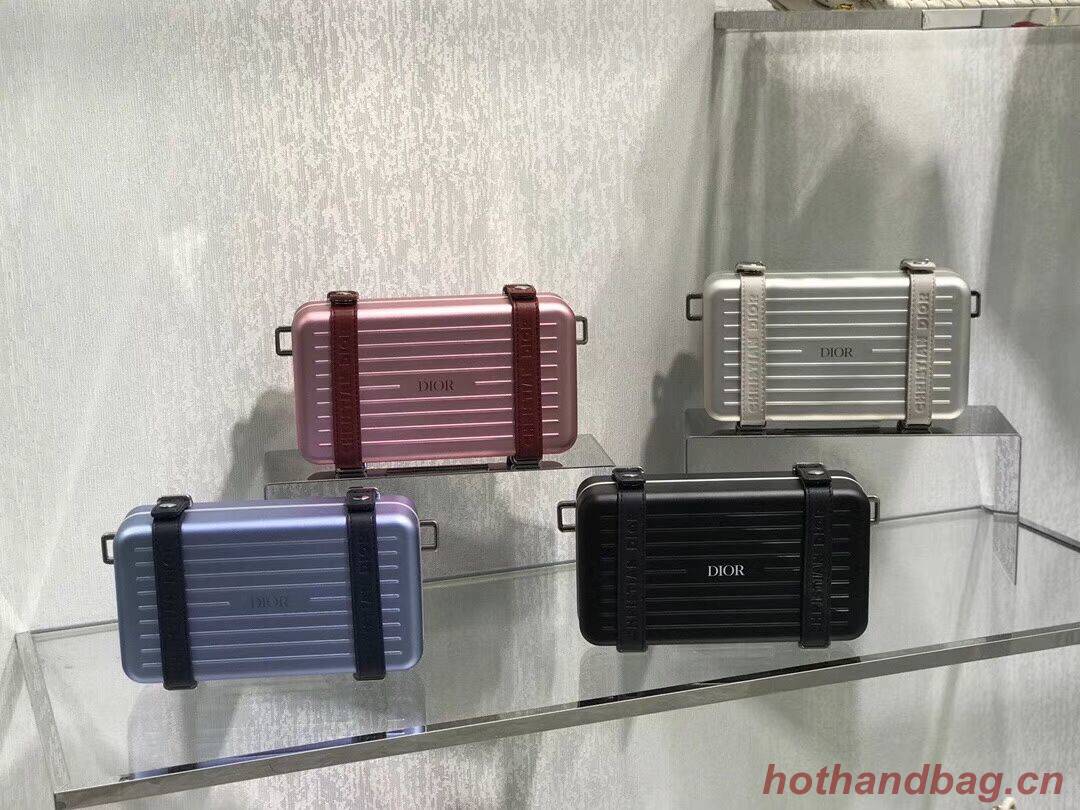 DIORAMA CALFSKIN CLUTCH M2020 silvery