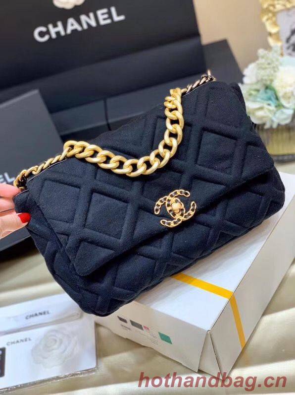 CHANEL 19 Flap Bag AS1160 AS1161 AS1162 Black CHANEL 19 Flap Bag AS1160 AS1161 AS1162 Black