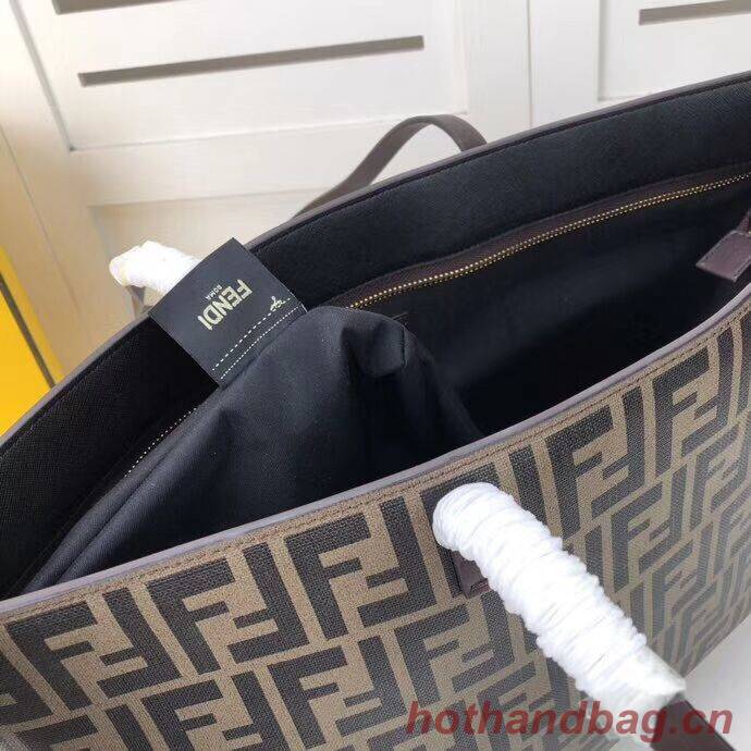 FENDI Shopper canvas bag F8008 brown FENDI Shopper canvas bag F8008 brown
