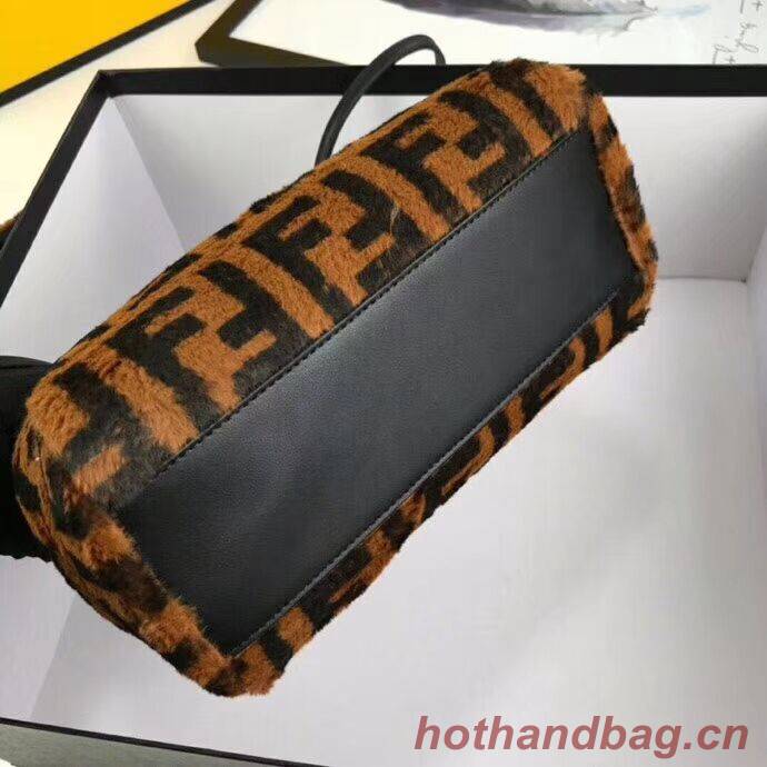 Fendi PEEKABOO REGULAR Horse hair F3302 Black Fendi PEEKABOO REGULAR Horse hair F3302 Black