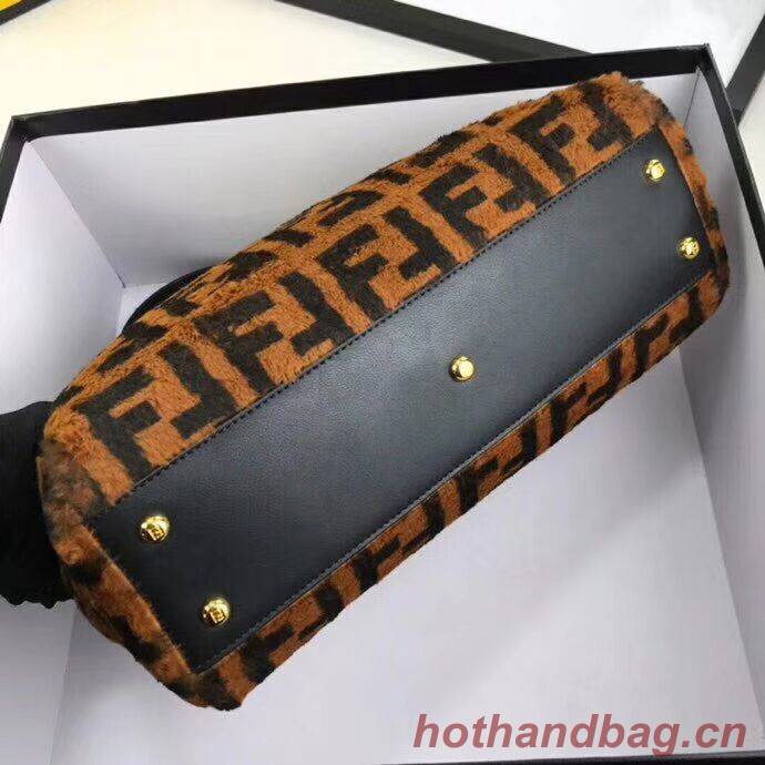 Fendi PEEKABOO REGULAR Horse hair F3303 Black Fendi PEEKABOO REGULAR Horse hair F3303 Black