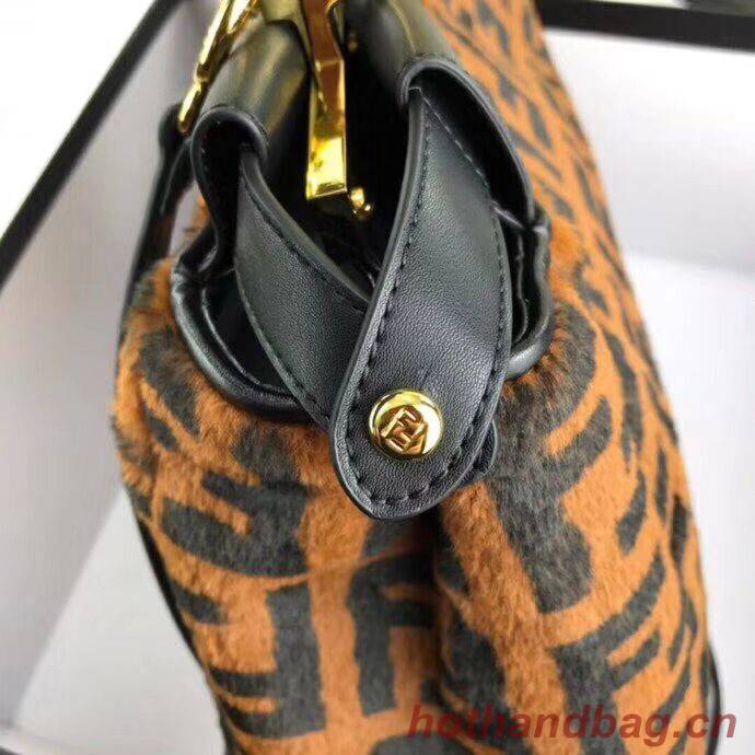 Fendi PEEKABOO REGULAR Horse hair F3303 Black Fendi PEEKABOO REGULAR Horse hair F3303 Black