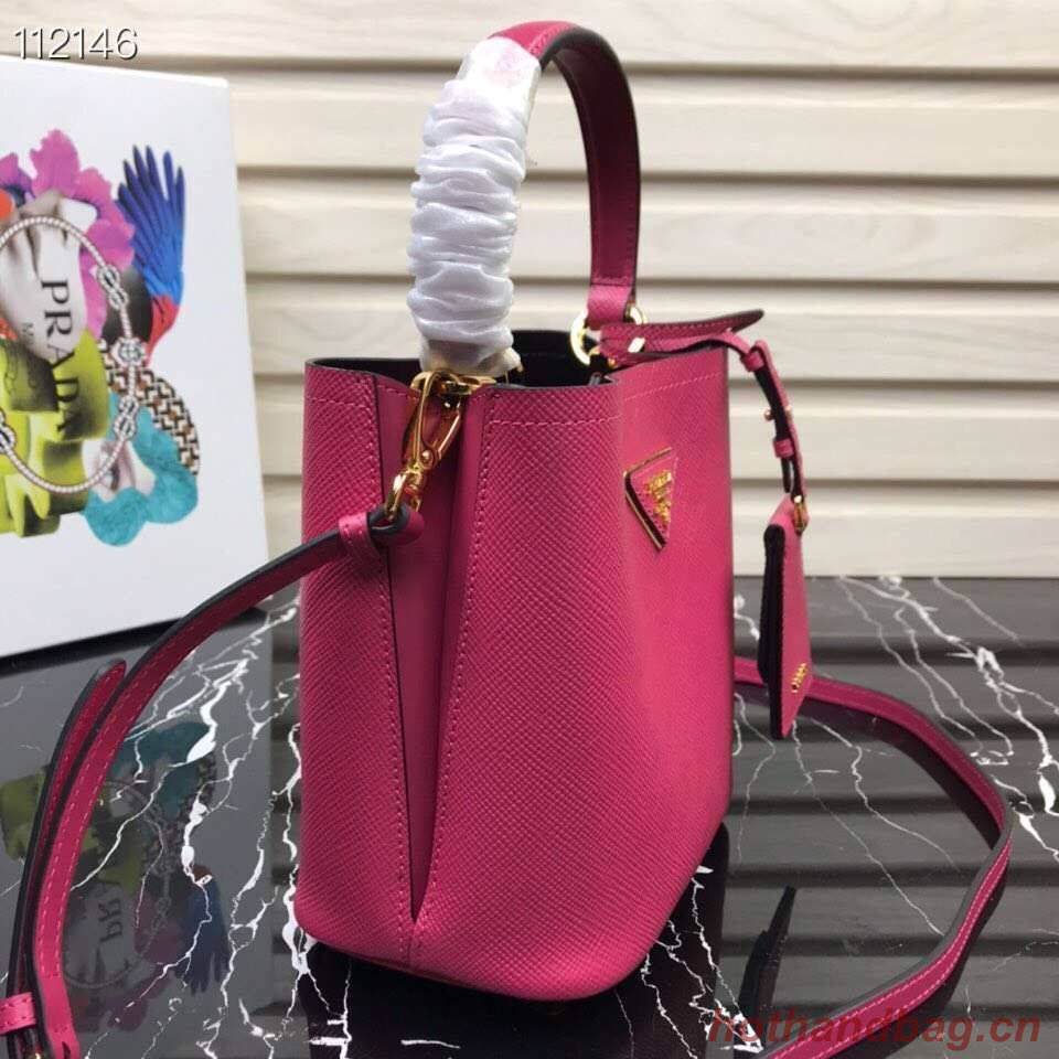 Prada Panier small Original Saffiano Bag 1BA217 Rose Prada Panier small Original Saffiano Bag 1BA217 Rose