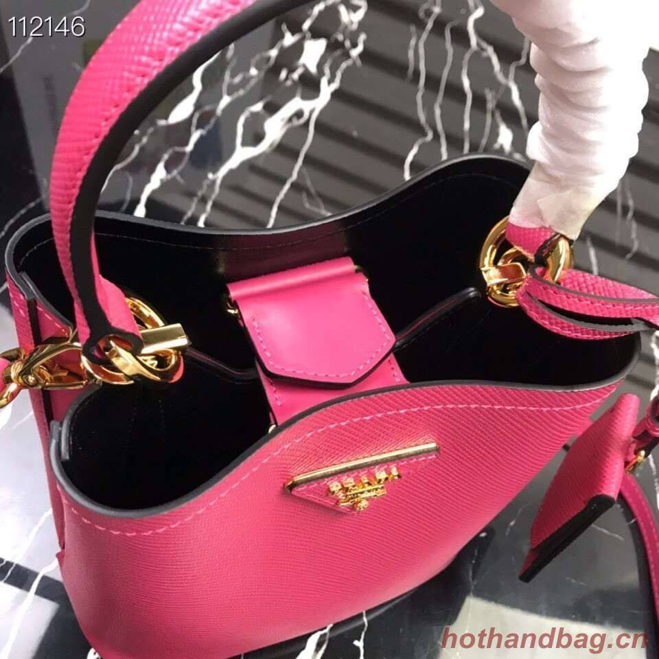 Prada Panier small Original Saffiano Bag 1BA217 Rose Prada Panier small Original Saffiano Bag 1BA217 Rose