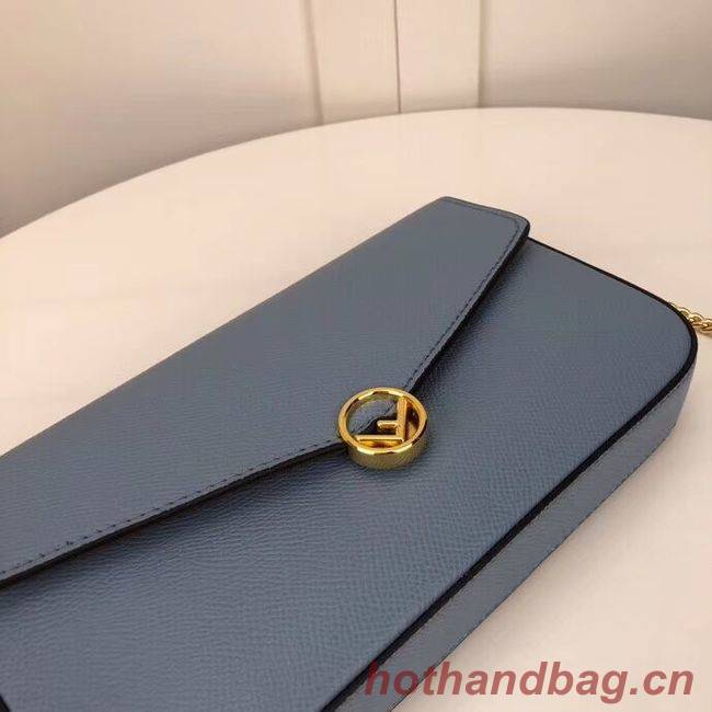 Fendi WALLET ON CHAIN WITH POUCHES leather mini-bag F0005 light blue Fendi WALLET ON CHAIN WITH POUCHES leather mini-bag F0005 light blue