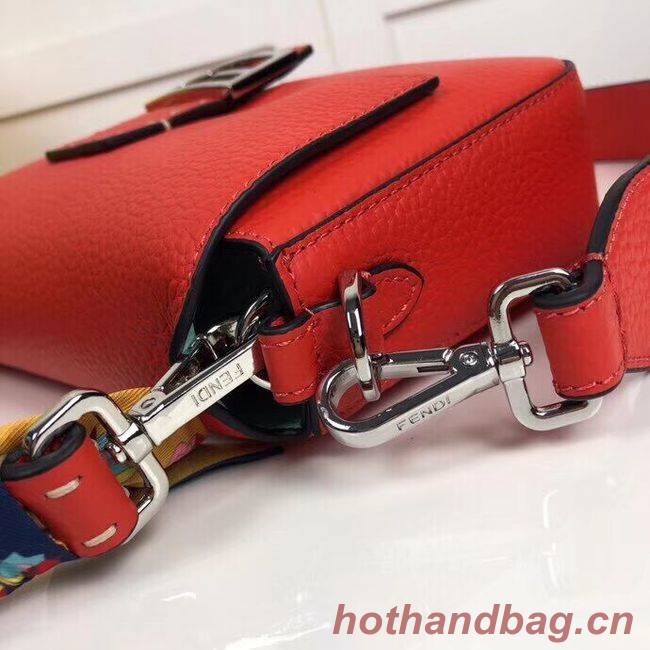 Fendi BAGUETTE leather bag F2466 red Fendi BAGUETTE leather bag F2466 red