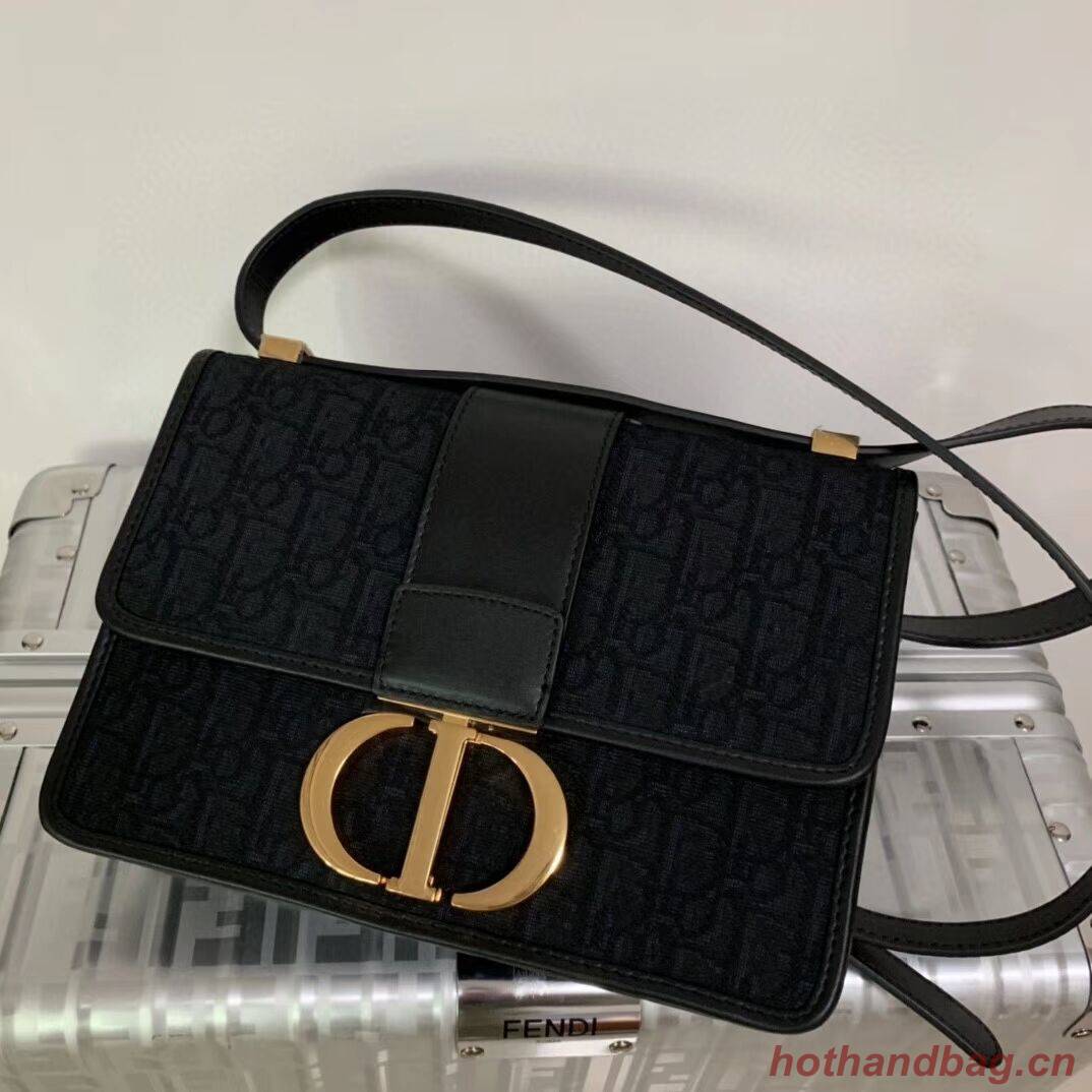 Dior 30 MONTAIGNE CANVAS BAG C9203 black Dior 30 MONTAIGNE CANVAS BAG C9203 black
