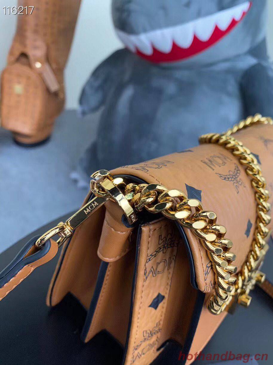 MCM Shoulder Bag Calfskin Leather 96857 Camel MCM Shoulder Bag Calfskin Leather 96857 Camel