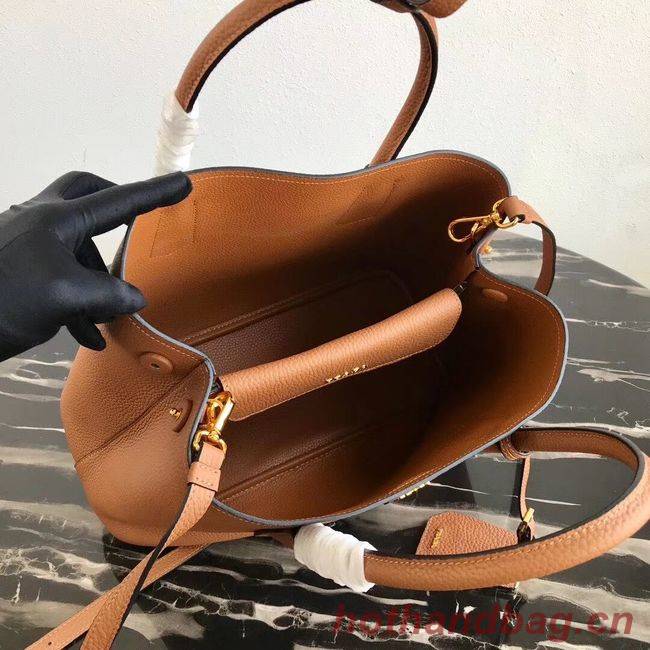 Prada Deer skin bag 1BG008 brown Prada Deer skin bag 1BG008 brown