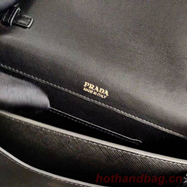 Prada Saffiano leather mini-bag 1BP020 black Prada Saffiano leather mini-bag 1BP020 black