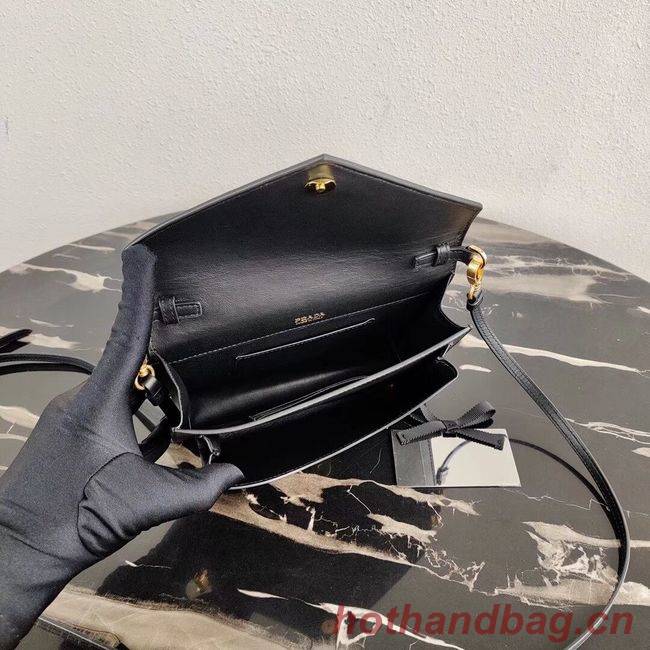 Prada Saffiano leather mini-bag 1BP020 black Prada Saffiano leather mini-bag 1BP020 black