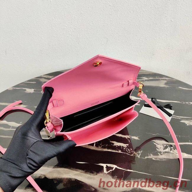 Prada Saffiano leather mini-bag 1BP020 pink Prada Saffiano leather mini-bag 1BP020 pink