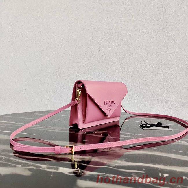 Prada Saffiano leather mini-bag 1BP020 pink Prada Saffiano leather mini-bag 1BP020 pink