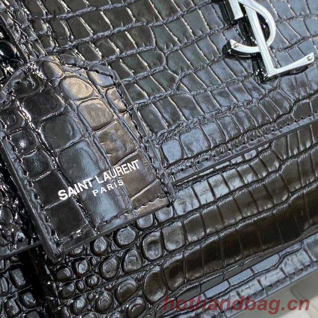 Yves Saint Laurent Calfskin Leather Shoulder Bag Y542206A Black&silver-Tone Metal Yves Saint Laurent Calfskin Leather Shoulder Bag Y542206A Black&silver-Tone Metal