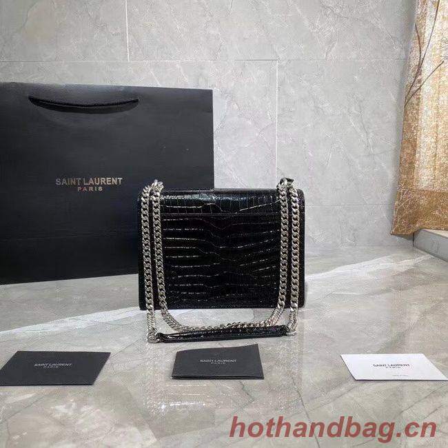 Yves Saint Laurent Calfskin Leather Shoulder Bag Y542206A Black&silver-Tone Metal Yves Saint Laurent Calfskin Leather Shoulder Bag Y542206A Black&silver-Tone Metal