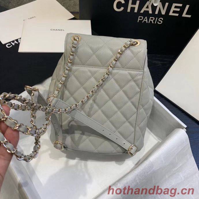 Chanel backpack Grained Calfskin & Gold-Tone Metal AS1371 Gray Chanel backpack Grained Calfskin & Gold-Tone Metal AS1371 Gray