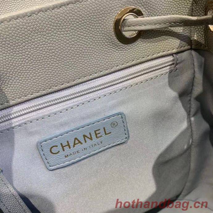 Chanel backpack Grained Calfskin & Gold-Tone Metal AS1371 Gray Chanel backpack Grained Calfskin & Gold-Tone Metal AS1371 Gray
