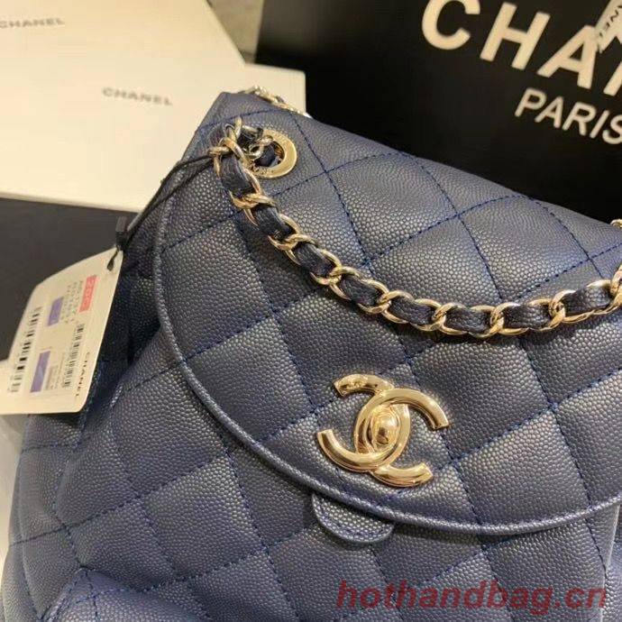 Chanel backpack Grained Calfskin & Gold-Tone Metal AS1371 Navy Chanel backpack Grained Calfskin & Gold-Tone Metal AS1371 Navy