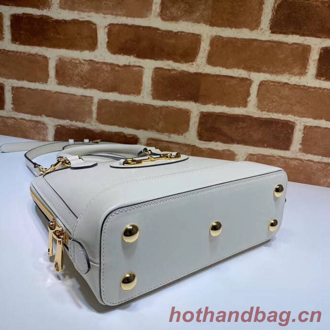 Gucci 1955 Horsebit small top handle bag 621220 White