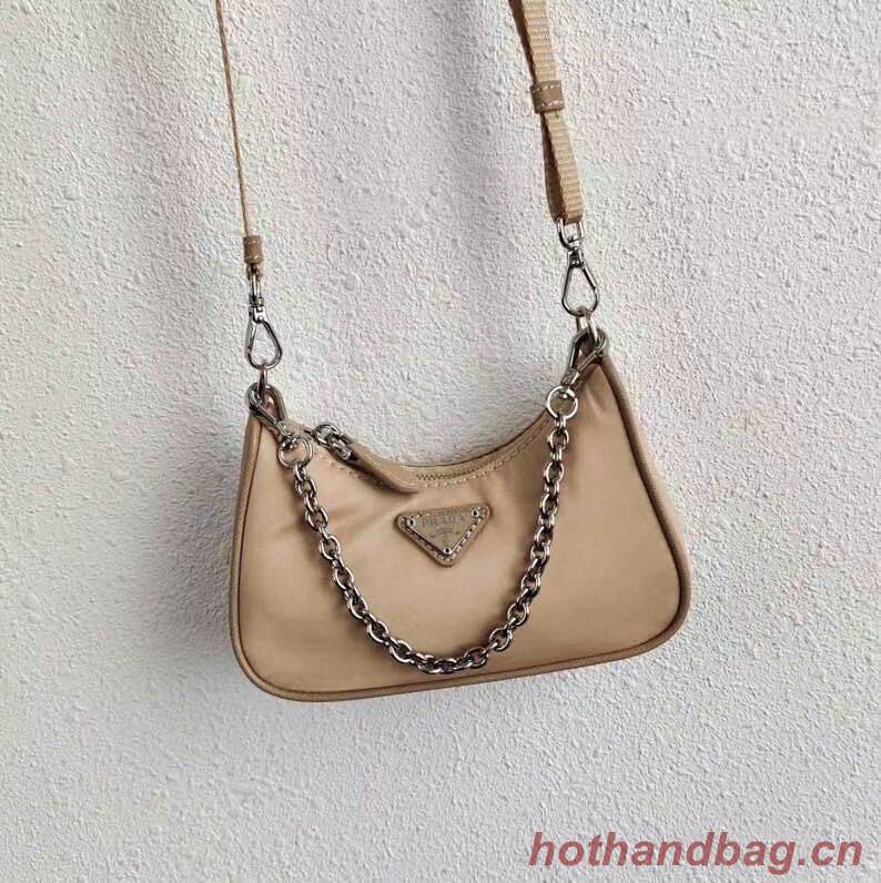 Prada Re-Edition nylon mini shoulder bag 1TT122 apricot Prada Re-Edition nylon mini shoulder bag 1TT122 apricot