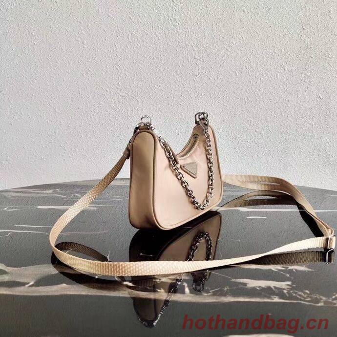 Prada Re-Edition nylon mini shoulder bag 1TT122 apricot Prada Re-Edition nylon mini shoulder bag 1TT122 apricot
