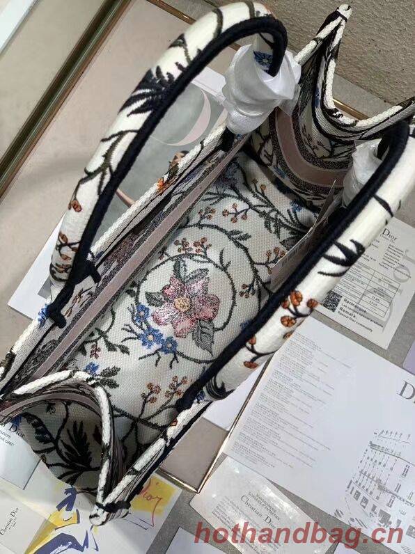 DIOR BOOK TOTE EMBROIDERED CANVAS BAG C1286-10 DIOR BOOK TOTE EMBROIDERED CANVAS BAG C1286-10