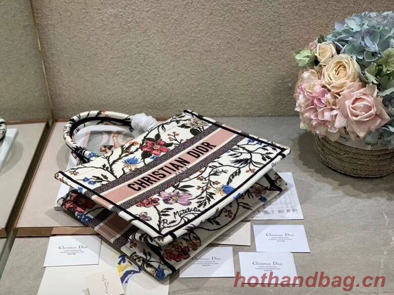 DIOR BOOK TOTE EMBROIDERED CANVAS BAG C1286-10 DIOR BOOK TOTE EMBROIDERED CANVAS BAG C1286-10