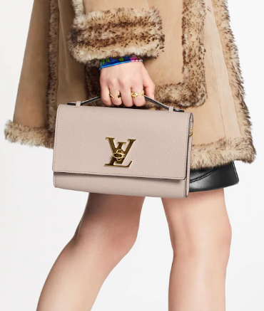 Louis Vuitton Original Grain calfskin LOCKME CLUTCH M56087 Taupe Louis Vuitton Original Grain calfskin LOCKME CLUTCH M56087 Taupe