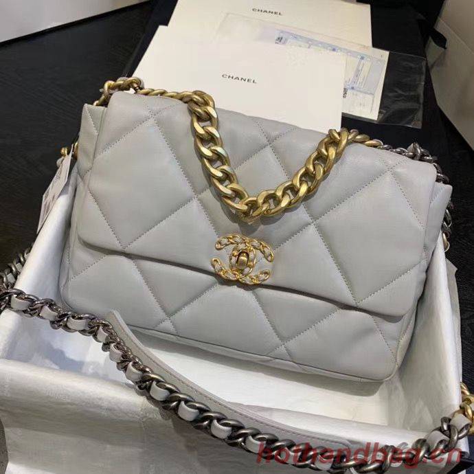 CHANEL 19 Flap Bag AS1160 AS1161 AS1162 Light Gray CHANEL 19 Flap Bag AS1160 AS1161 AS1162 Light Gray
