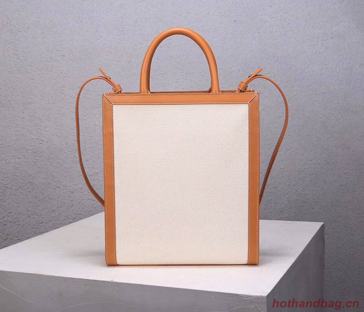 Celine TEEN TRIOMPHE BAG IN TRIOMPHE CANVAS AND CALFSKIN CL91041 white Celine TEEN TRIOMPHE BAG IN TRIOMPHE CANVAS AND CALFSKIN CL91041 white