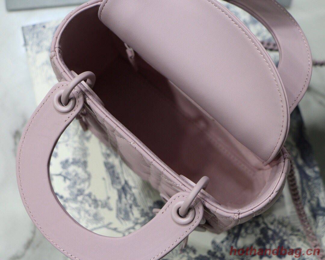 Dior Lady Dior Bag Original Sheepskin Leather CD5500 pink Dior Lady Dior Bag Original Sheepskin Leather CD5500 pink