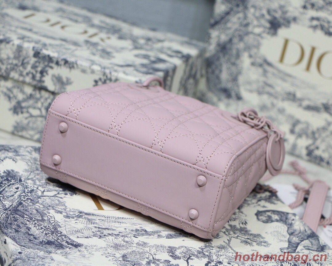 Dior Lady Dior Bag Original Sheepskin Leather CD5500 pink Dior Lady Dior Bag Original Sheepskin Leather CD5500 pink