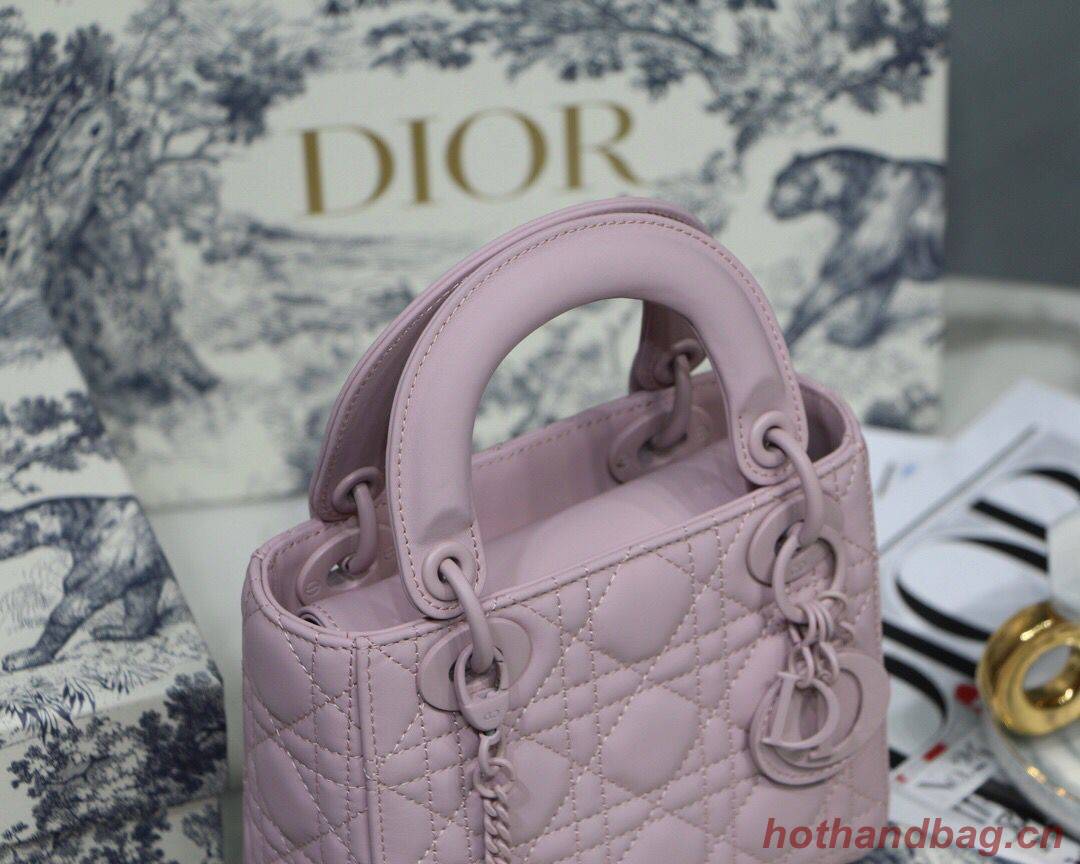 Dior Lady Dior Bag Original Sheepskin Leather CD5500 pink Dior Lady Dior Bag Original Sheepskin Leather CD5500 pink