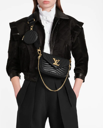 Louis Vuitton Original NEW WAVE MULTI-POCHETTE M56461 black Louis Vuitton Original NEW WAVE MULTI-POCHETTE M56461 black