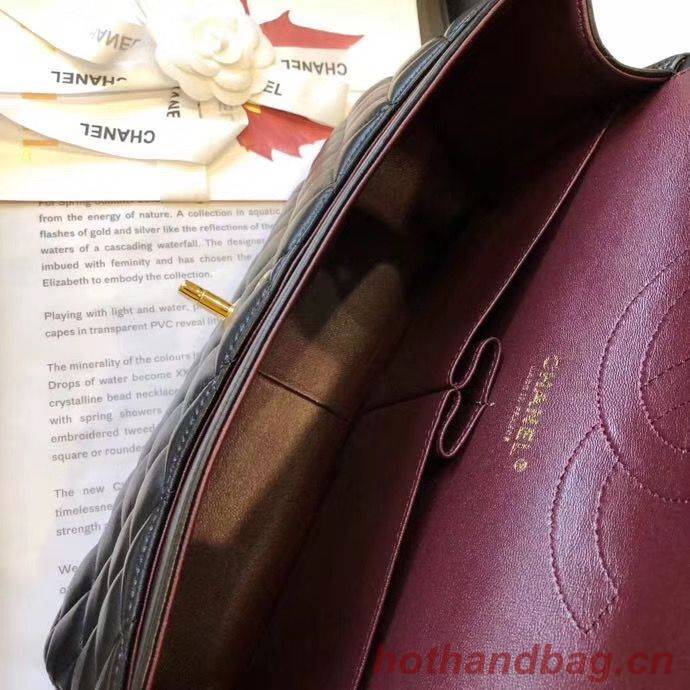 Chanel Jumbo Double Flaps Bags Black Original Sheepskin Leather A36097 Gold Chanel Jumbo Double Flaps Bags Black Original Sheepskin Leather A36097 Gold