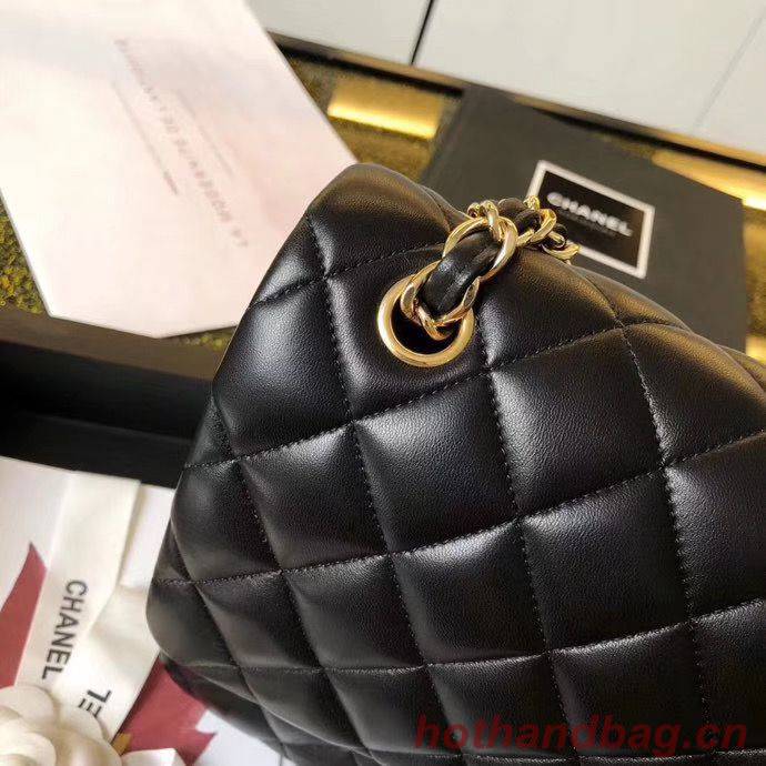 Chanel Jumbo Double Flaps Bags Black Original Sheepskin Leather A36097 Gold Chanel Jumbo Double Flaps Bags Black Original Sheepskin Leather A36097 Gold