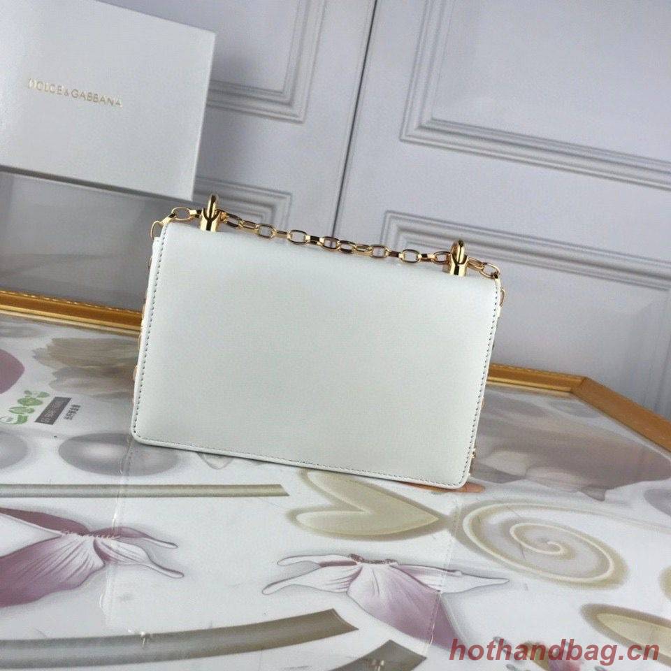Dolce & Gabbana Original Leather Shoulder Bag BB6315 White Dolce & Gabbana Original Leather Shoulder Bag BB6315 White