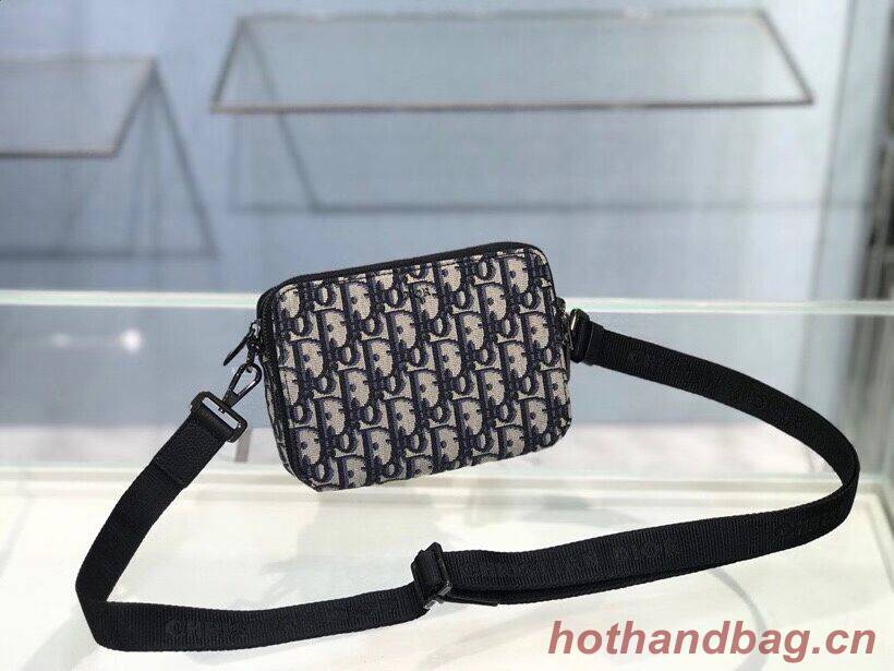 Grained Black Calfskin and Dior Oblique Jacquard C1911 Grained Black Calfskin and Dior Oblique Jacquard C1911