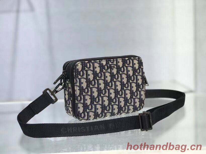 Grained Black Calfskin and Dior Oblique Jacquard C1911 Grained Black Calfskin and Dior Oblique Jacquard C1911