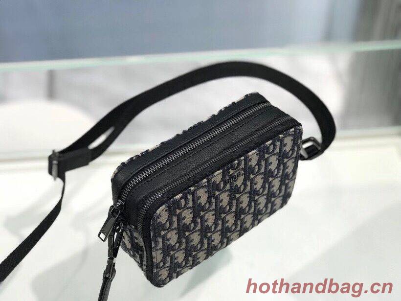 Grained Black Calfskin and Dior Oblique Jacquard C1911 Grained Black Calfskin and Dior Oblique Jacquard C1911