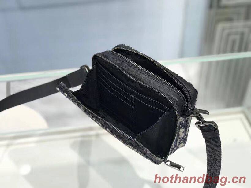 Grained Black Calfskin and Dior Oblique Jacquard C1911 Grained Black Calfskin and Dior Oblique Jacquard C1911