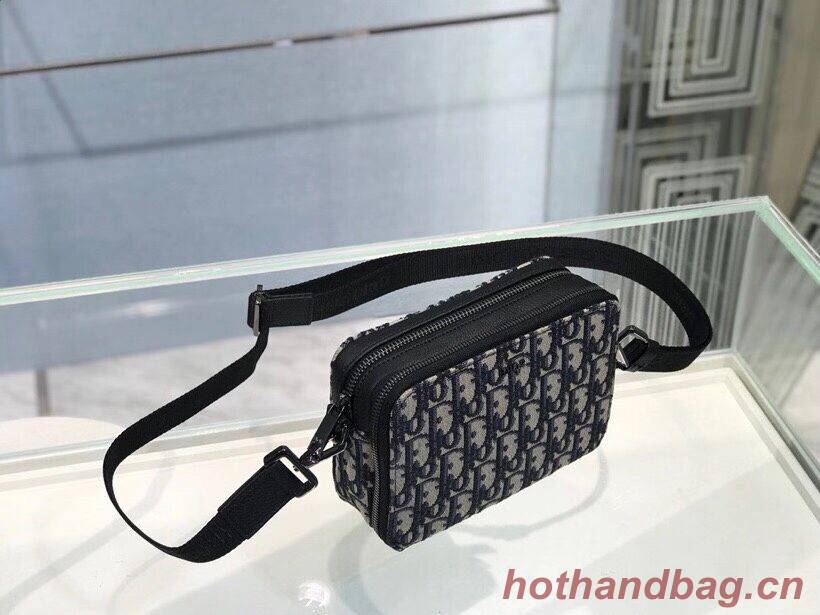 Grained Black Calfskin and Dior Oblique Jacquard C1911 Grained Black Calfskin and Dior Oblique Jacquard C1911